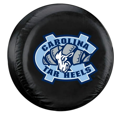 North Carolina Tar Heels Black Tire Cover - Standard Size
