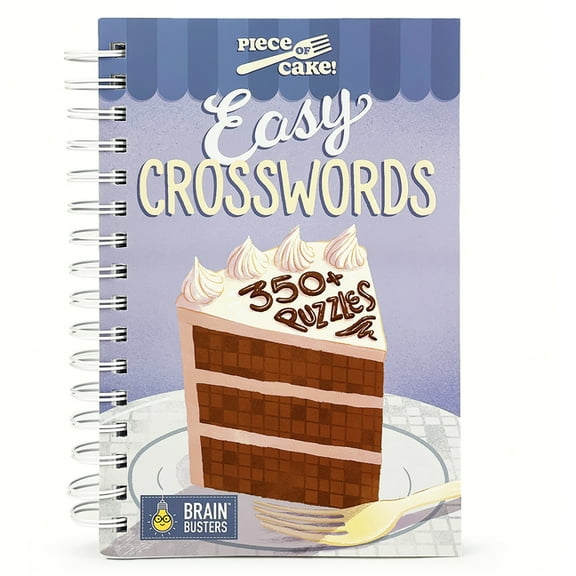 Brain Busters Piece of Cake Easy Crosswords, (Spiral-Bound)