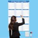 thumbnail image 5 of Calendario de pared borrable a doble cara julio de 2025 a junio de 2026 | Planificador mensual laminado plegable | Organizador de horario reutilizable duradero | Para la oficina en casa | 1 Paquete, 5 of 8
