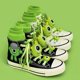 thumbnail image 2 of Disney Monsters University Mr.Q Mike zapatos de lona altos moda Casual lindo patrón de grafiti dibujos animados niños niñas zapatos + muñecasBlanco43 Deng Xun unisex, 2 of 2