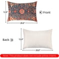 thumbnail image 3 of Boho Pillow Covers 18x18 Inch, Vintage Carpet Pattern Throw Pillow Cover Red Orange Antique Ethnic Decorative Pillow Cases Home Decor Pillowcase, 3 of 6