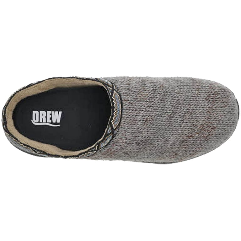 Men’s DREW Shoes Relax Slippers Woven Fabric Slip Resistant- Grey Woven - Sz 11 Drew Relax Men Slippers In Grey Woven - Walmart.com main image 2