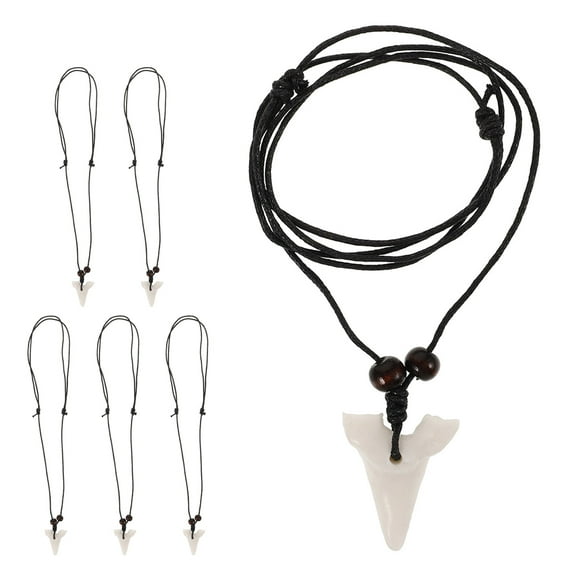 Supvox 6PCS Resin Necklace for Men Beach Necklace for Themed Jewelry Adventurous Design for Beach Outings