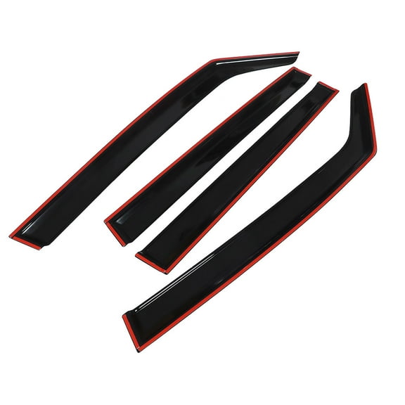 ALL-CARB 4Pcs Window Visor Vent Sun Rain Guard For Jeep Renegade 2015 2016 2017 2018-2020