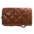 thumbnail image 5 of Tory Burch Women's Willa Glazed Chain Wallet (Dark Whiskey), 5 of 5