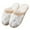 White, variant on AKAFMK Winter Slippers for Women,Women's Color Blocking Plush Warm Home Indoor Fashionable Thick Bottom Slippers