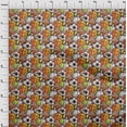 thumbnail image 4 of oneOone Viscose Chiffon Orange Fabric Sports Basket & Football Sewing Fabric By The Yard Printed Diy Clothing Sewing Supplies 42 Inch Wide, 4 of 4
