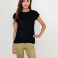 thumbnail image 3 of Women's Sleeveless Knit Top With Seam Front Detail- X Large, Black, 3 of 6