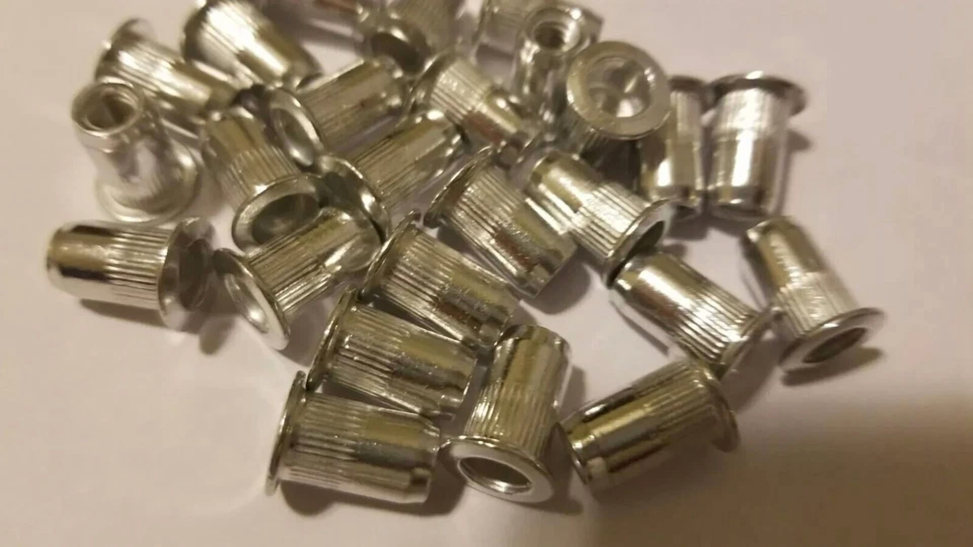 PRIME - 100 Pcs 10-32 Aluminum Flange Nutserts Rivet Nut Rivnut Nutsert