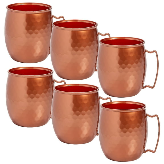 Fun Express Moscow Mule Reusable BPA-Free Plastic Cups 16 oz - Bulk 48 Ct
