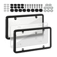 thumbnail image 2 of Universal Frame, Number Plate, with Screws, 6Inchx12inch Auto Accessory for Auto Front and Rear Car Tags Vehicles , White, 2 of 7