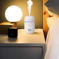 thumbnail image 4 of Small Humidifiers for Bedroom,Mini Humidifier,Desk Humidifier,Portable Humidifiers,Small Humidifier,Car Travel Humidifier 400ml Night Light 3 Mist Modes Cool Mist Super Quiet USB(Blue), 4 of 6