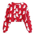 thumbnail image 2 of Neewe Womens Casual Long Sleeve Sweatshirt Crew Neck Cute Pullover Relaxed Fit Tops, 2 of 3