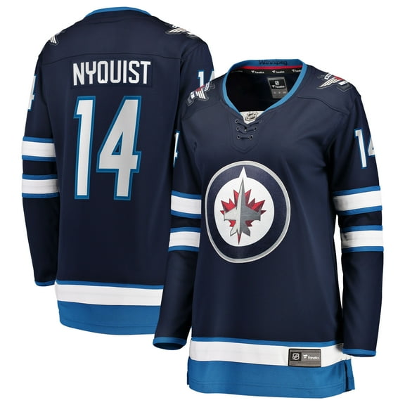 Women's Fanatics Gustav Nyquist Navy Winnipeg Jets Home Breakaway Jersey