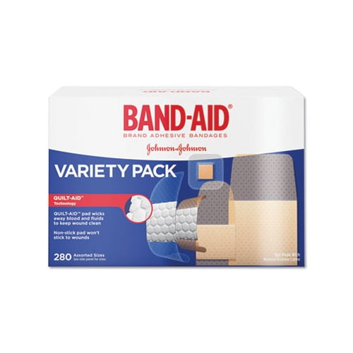 Sheer/Wet Adhesive Bandages Assorted Sizes, 280/Box