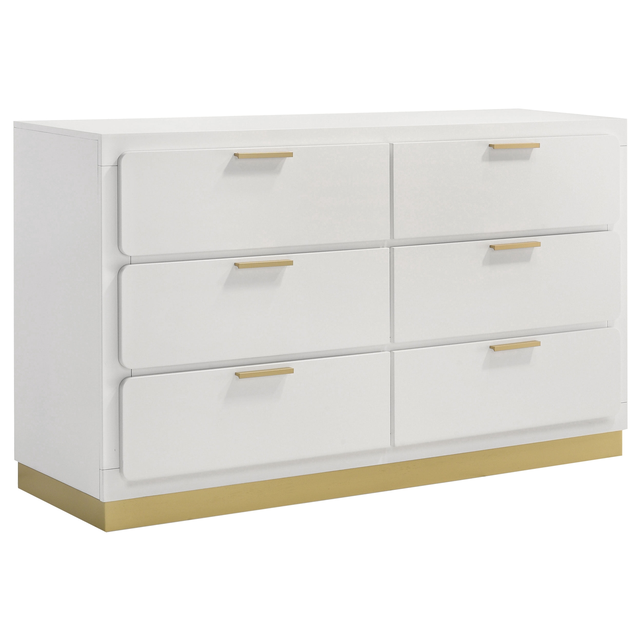 CosmoLiving by Cosmopolitan Westerleigh 6 Drawer Dresser, White
