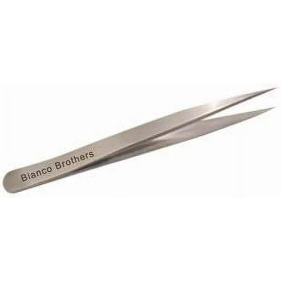 Bianco Brothers Instruments Professional Stainless Steel Eyebrow Tweezers with Straight Tips, Strong and Rust-Resistant Tweezers for Eyebrows