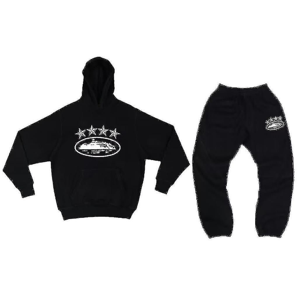 k*様 Corteiz Corteiz Men's Y2k Jogging Suit, 2-piece Autumn Lightweight