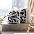 thumbnail image 6 of LALILO Throw Pillow Covers Coffee Inspirational Quote With Cushion Cover 18" x 18", 2 Pack, 6 of 6