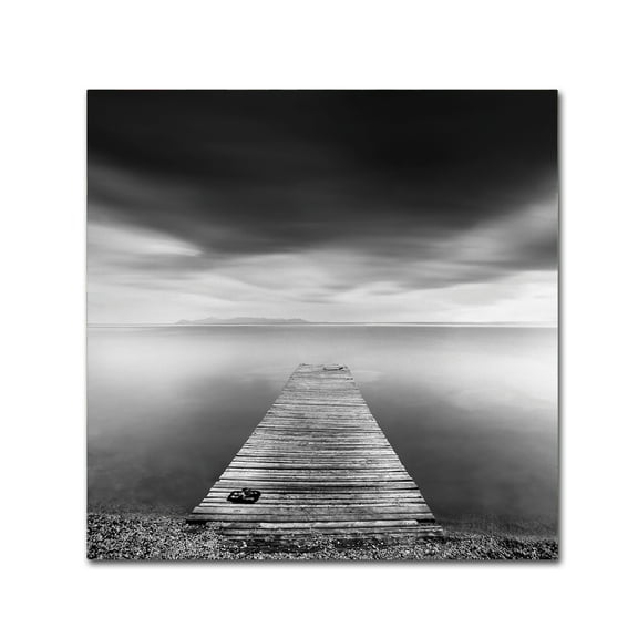 Trademark Fine Art 'Pier With Slippers' Canvas Art by George Digalakis