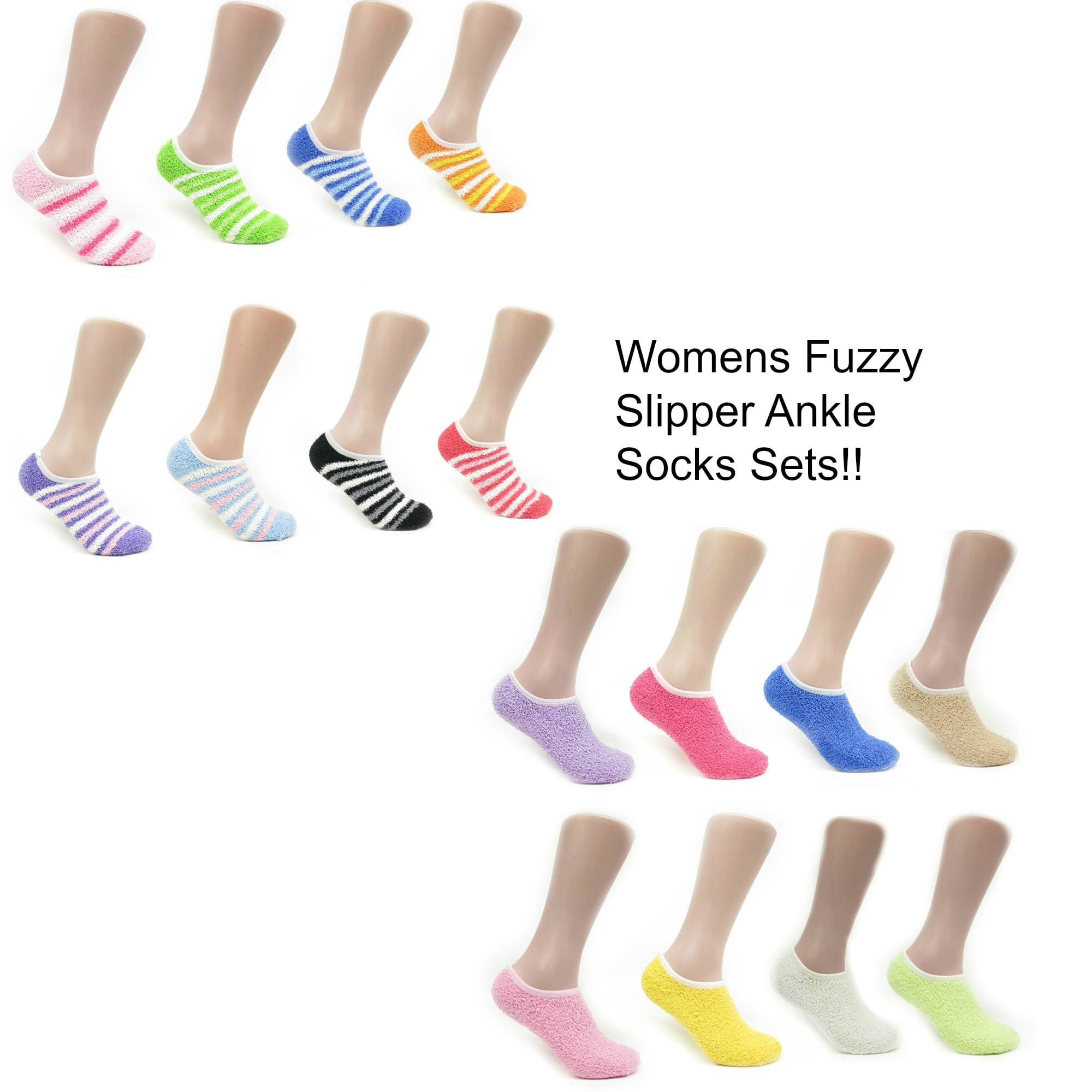 fuzzy ankle slippers