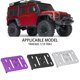 thumbnail image 4 of Ounissouiy RCGOFOLLOW 4 Uds parachoques delantero duradero de aleación de aluminio para 1/10 Rc parachoques delantero Trx4 RC pieza de coche RC Kits de construcción modelo Negro, 4 of 6