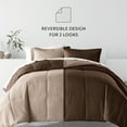 thumbnail image 2 of Noble Linens 5 Piece Bedding Bundle, Reversible Comforter and Patterned Sheet Set, Twin, 2 of 7
