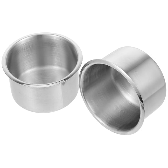 Luxshiny 2Pcs Stainless Steel Drinks Can Holder Insert for Sofa Rv Boat Comfortable and Practical Design