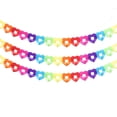 thumbnail image 1 of 10 Piezas Pancarta de Arco Iris Colorida Guirnalda de Papel de Fiesta Decoraciones Colgantes en Forma de Corazón y Mariposa para Decoraciones de Bodas de Fiesta de Cumpleaños, 1 of 6