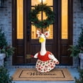 thumbnail image 6 of Lzobxe Porch Goose Clothes Christmas Garden Goose Costume Set, Durable Fabric Garment for 23" Lawn Entryway Front Door Back Yard Goose Statue, 6 of 9