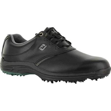 FootJoy Closeout GreenJoys Men's Golf Shoes - Black/Charcoal (10 D(M)