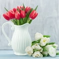 thumbnail image 4 of 1pc Cerámica Jarrón Jarrón Floral Flor Flor Disponer Botella Simple Jar Jug Flor Flor, 4 of 7