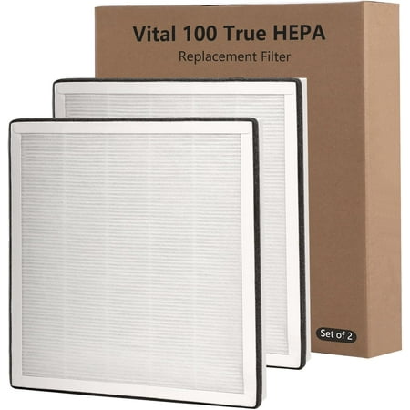 

2 Pack Vital 100 True Hepa Replacement Filter Compatible With Levoit Vital 100 Air Purifier H13 True Hepa And High-Efficiency Activated Carbon Filter Set