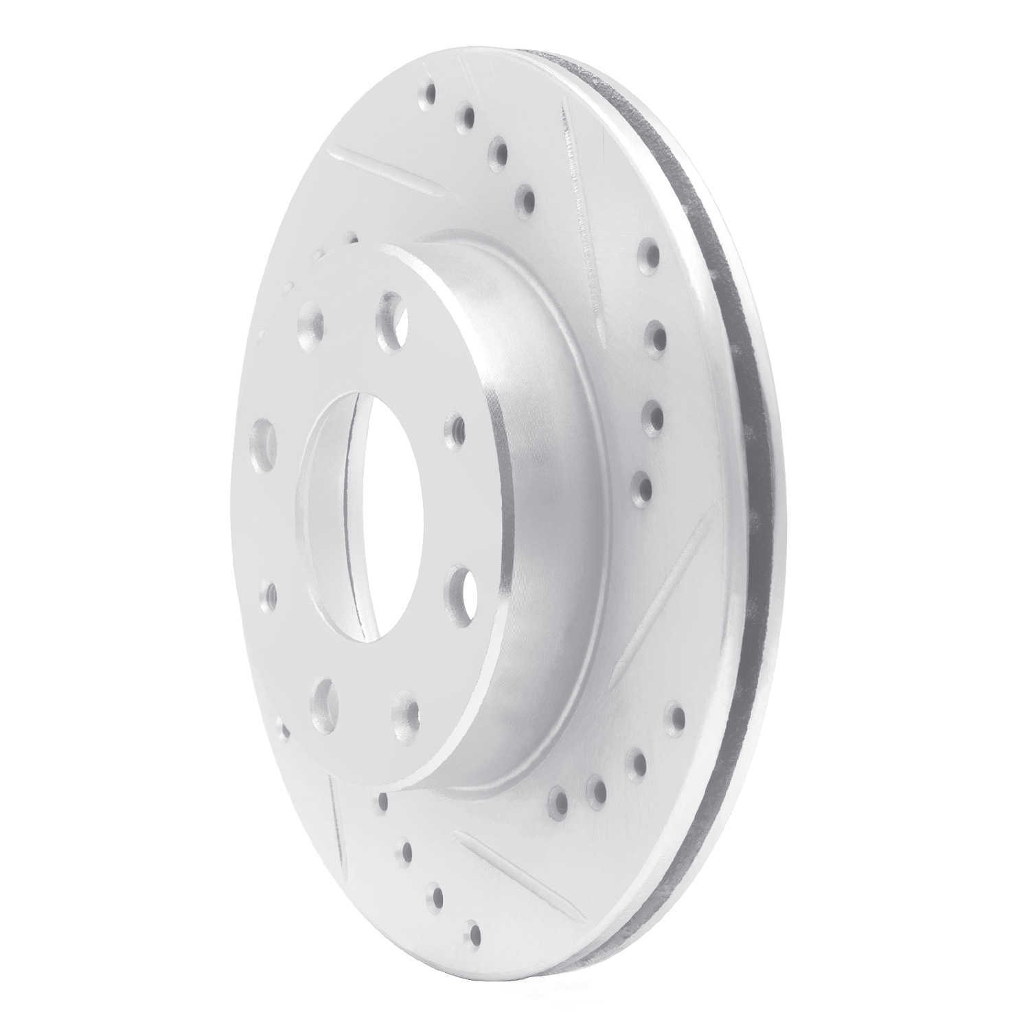Dynamic Friction Company 631-59005R DFC Brake Rotor - Drilled And Slotted - Silver