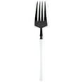thumbnail image 2 of EcoQuality Black and White Disposable Plastic Salad Forks - Plastic Black & White Cutlery Disposable Utensils Silverware Perfect for Wedding Birthday Event Planning Baby Shower Anniversaries (100), 2 of 4