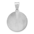 thumbnail image 4 of 14k White Gold Polish/Satin St Jude Thaddeus Medal Hollow Pendant Charm, 4 of 4