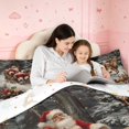 thumbnail image 5 of Manfei Christmas Santa 7pcs Queen Bedding,Festive Reindeer Animals Bedding Comforter Set Queen,Gray Orange,Christmas Reversible, 5 of 6