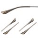 thumbnail image 1 of Uxcell 2 pares de patas de repuesto para gafas, puntas antideslizantes de plástico para gafas, retentores para gafas que se ajustan a 1.4mm para gafas de metal delgadas redondas, estilo 2 marrón, 1 of 6