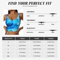 thumbnail image 6 of Yiaed Blue Shell Print Ladies Waistcoat Women Sports Vest Vest Sports Women Sports Top Yoga Vest for women-Medium, 6 of 8