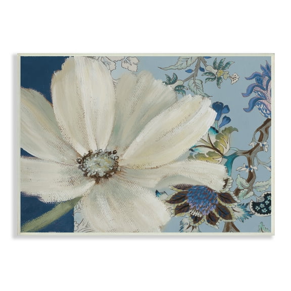 Stupell Industries Looming Cosmo Flower Vivid Floral Paisley Vine Pattern,19 x 13, Design by Lanie Loreth