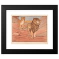 thumbnail image 2 of Bernard Willem Wierink 24x20 Black Modern Framed Museum Art Print Titled - Leeuw and Leeuwin (1917), 2 of 5
