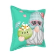 thumbnail image 2 of Bingfone Decorative Pillow Covers 16"X16" Summer Gnome,Cute Gnome Couch Pillow Cases Modern Farmhouse Covers For Couch Sofa Bed, 2 of 9