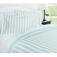 thumbnail image 2 of Chanasya Ultra Soft Textured Stripe Print 3-Piece Bedding Duvet Cover Set King - Luxurious Brushed Microfiber Comforter Cover - Zipper Closure Reversible (1 Duvet Cover & 2 Pillowcases ) Light Blue, 2 of 5