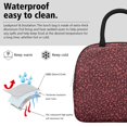 thumbnail image 3 of Insulated Lunch Bag for Women, Floral Print Oxford Fabric Lunch Box, Leakproof Thermal Cooler Tote for Work, School & Picnic, Leopard Animal Print, 3 of 5