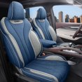 thumbnail image 4 of Funda de asiento de coche de lino personalizada específica para Geely Monjaro transpirable con juego completo delantero y trasero para Greey Xingyue L, 4 of 5