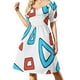 thumbnail image 2 of Vestido de oración de manga corta, falda de verano, ropa para mujer, vestido de cumpleaños para mujer, vestido de lujo 2025, 2 of 7