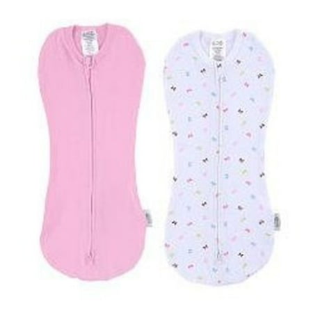 Summer Infant 2 Pack SwaddlePod Cotton Spandex Blend, 5-10 pounds, Baby Bows Multi-Colored