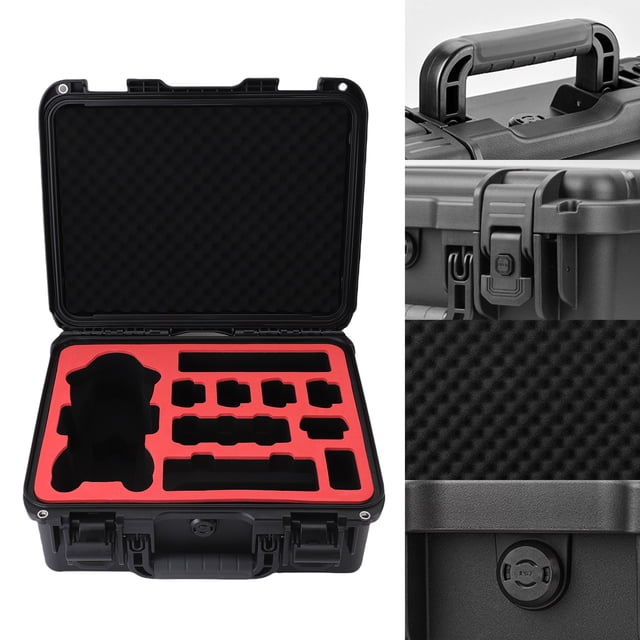 Caja Dura Para Transporte De Drones, Gran Capacidad IP67, Caja Dura Protectora Para Drones EVA Y Esponja Portátil, Evita Sacudidas, Multifuncional Con Válvula De Equilibrio De