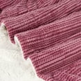 thumbnail image 2 of Legacy Decor Luxury Ultra Plush and Soft Sherpa Fleece Throw Blanket, 52” x 71” Pink, 2 of 3