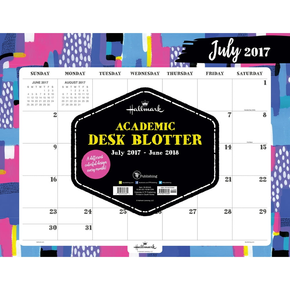 July 2017June 2018 The Art of Hallmark Desk Pad Calendar